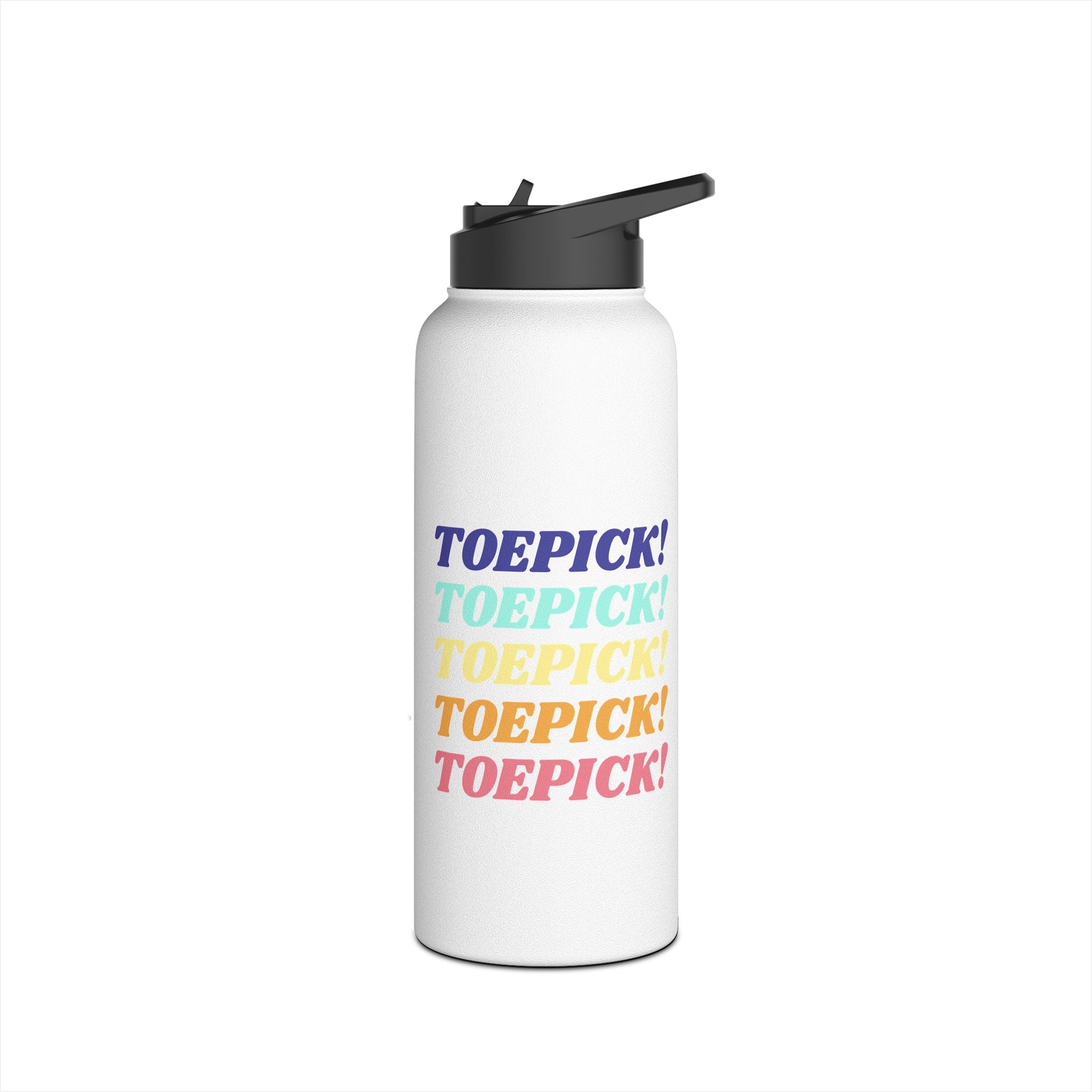 Toepick! 32oz Stainless Steel Water Bottle - Adults Skate Too LLC