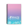 Adults Skate Too Ombre Bokeh Notebook