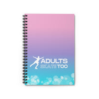 Adults Skate Too Ombre Bokeh Notebook