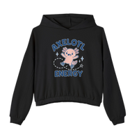 'Axelotl Energy' Women’s Cinched Bottom Hoodie - Adults Skate Too LLC