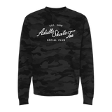 Social Club Camo Sweatshirt - Adults Skate Too LLC