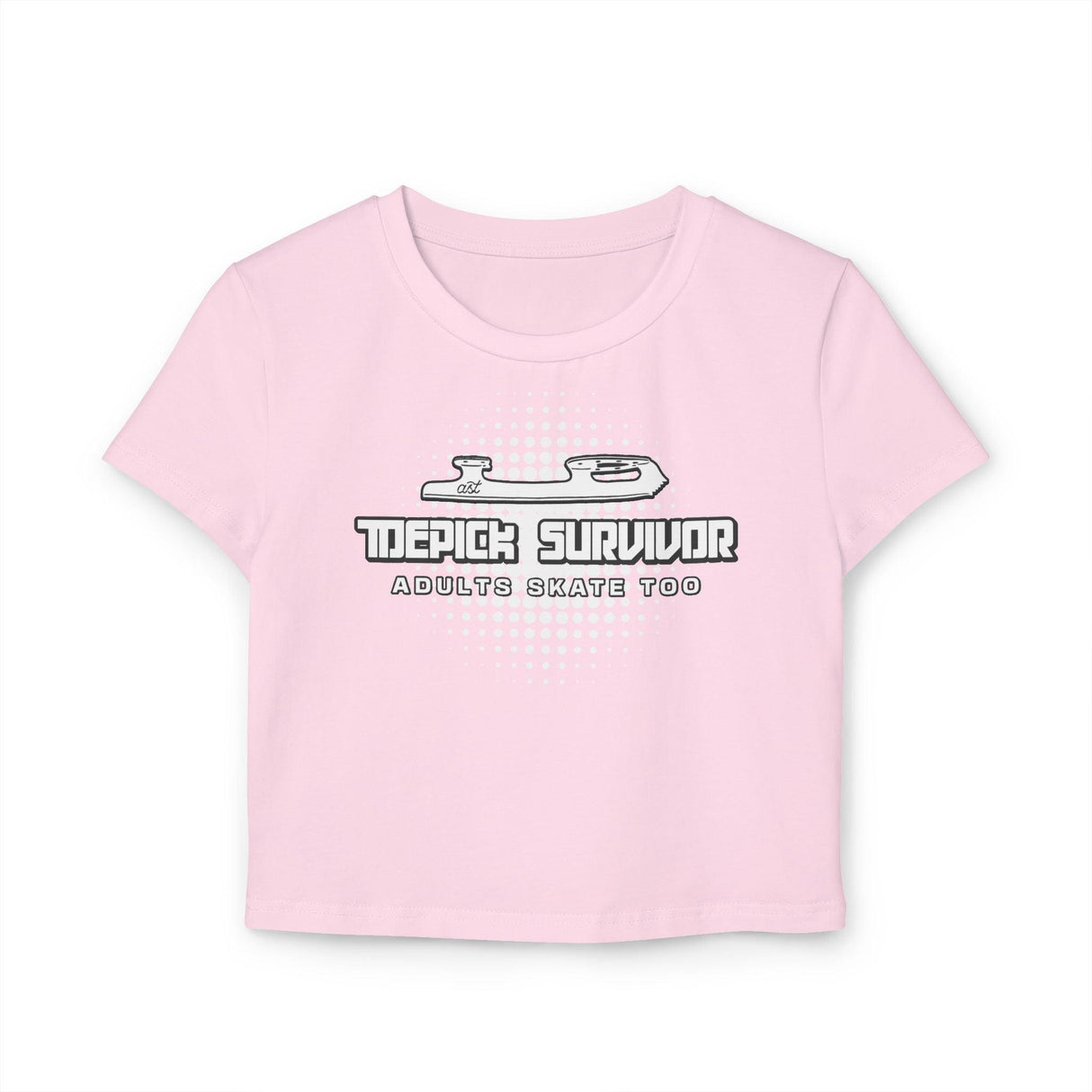 Toepick Survivor Women's Baby Tee - Adults Skate Too LLC