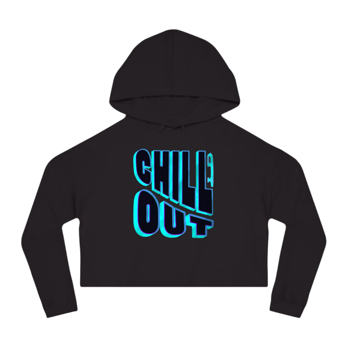 Chill Out Women’s Cropped Hooded Sweatshirt