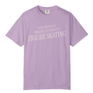 Introverted but Willing to Discuss Figure Skating T-Shirt - Adults Skate Too LLC