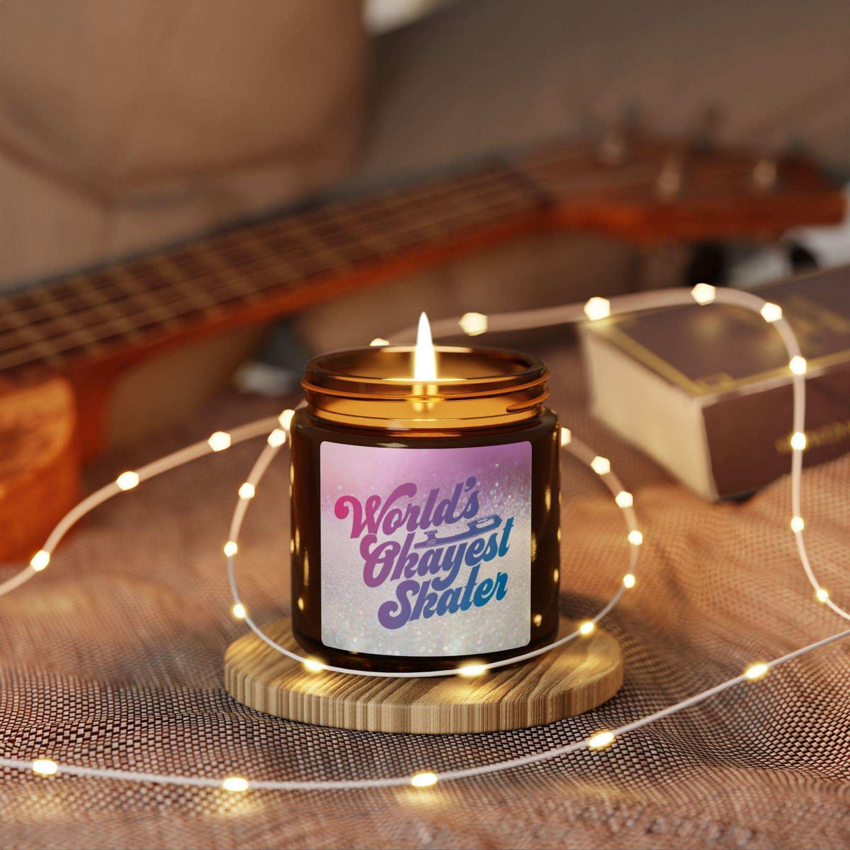 World's Okayest Skater Soy Candle - Adults Skate Too LLC