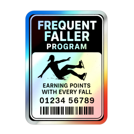 Frequent Faller Program Holographic Stickers - Adults Skate Too LLC