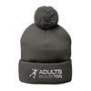 Adults Skate Too Pom Embroidered Beanie