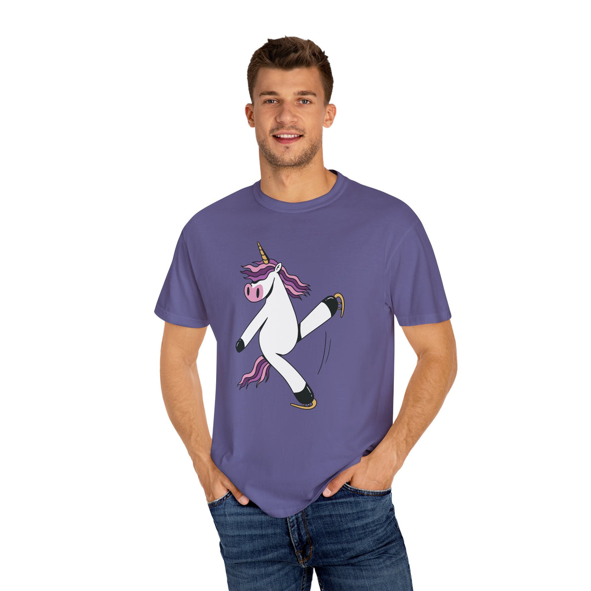 Skating Unicorn Unisex T-Shirt - Adults Skate Too LLC
