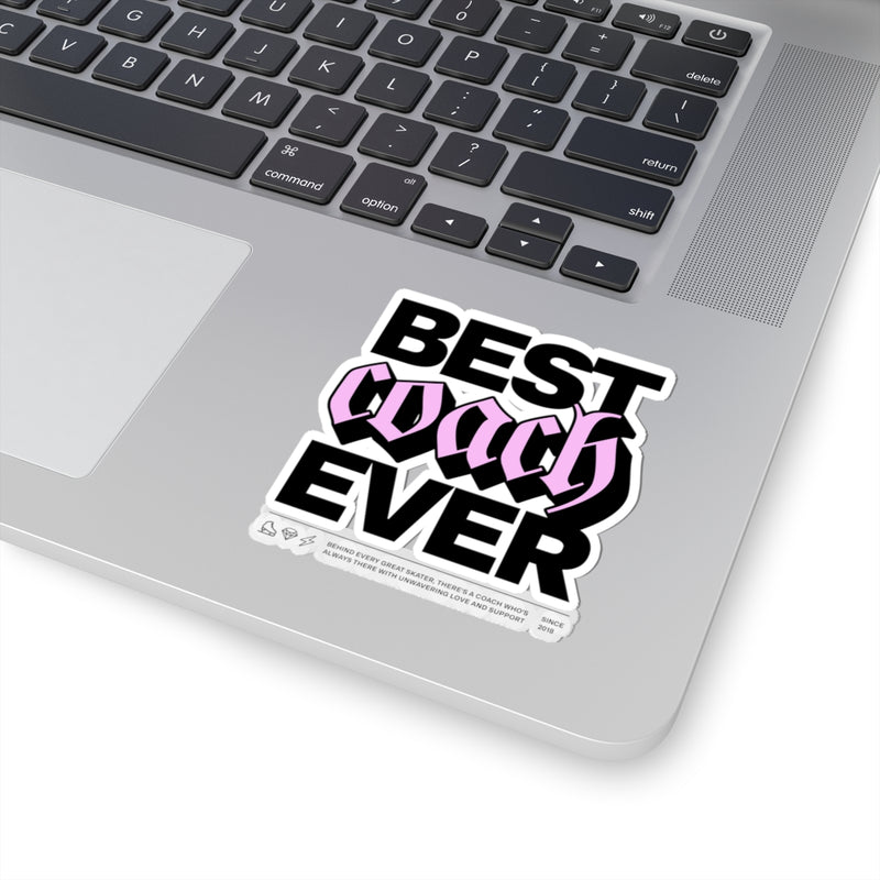 Best Coach Ever Sticker - Adults Skate Too LLC