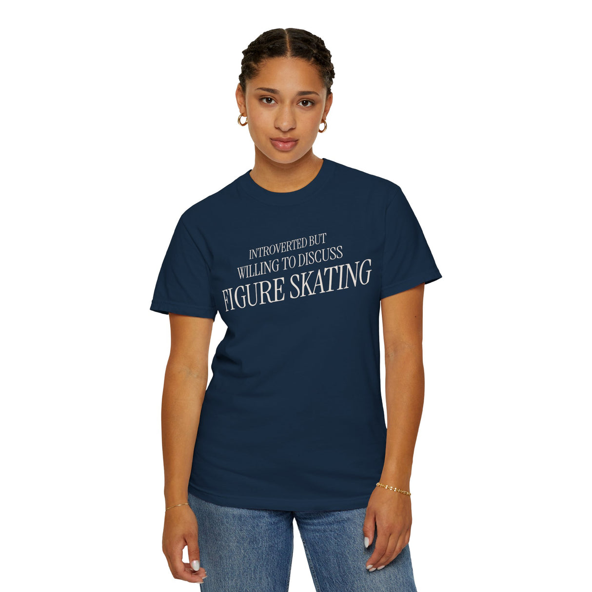 Introverted but Willing to Discuss Figure Skating T-Shirt - Adults Skate Too LLC