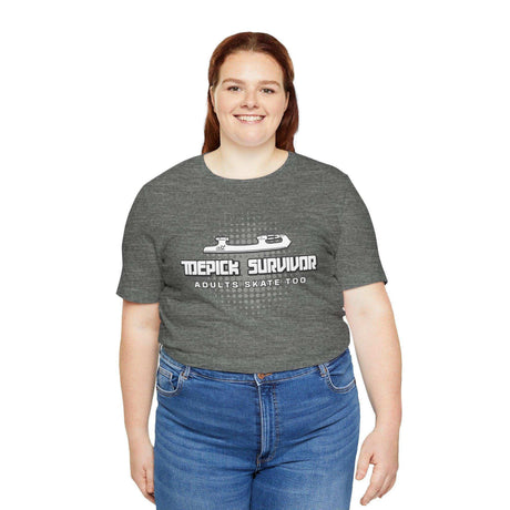 Toepick Survivor Tee - Adults Skate Too LLC