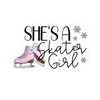Skater Girl Vinyl Decal - Adults Skate Too LLC