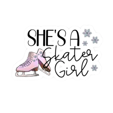 Skater Girl Vinyl Decal - Adults Skate Too LLC