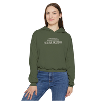 Introverted but Willing to Discuss Skating Cinched Hoodie - Adults Skate Too LLC