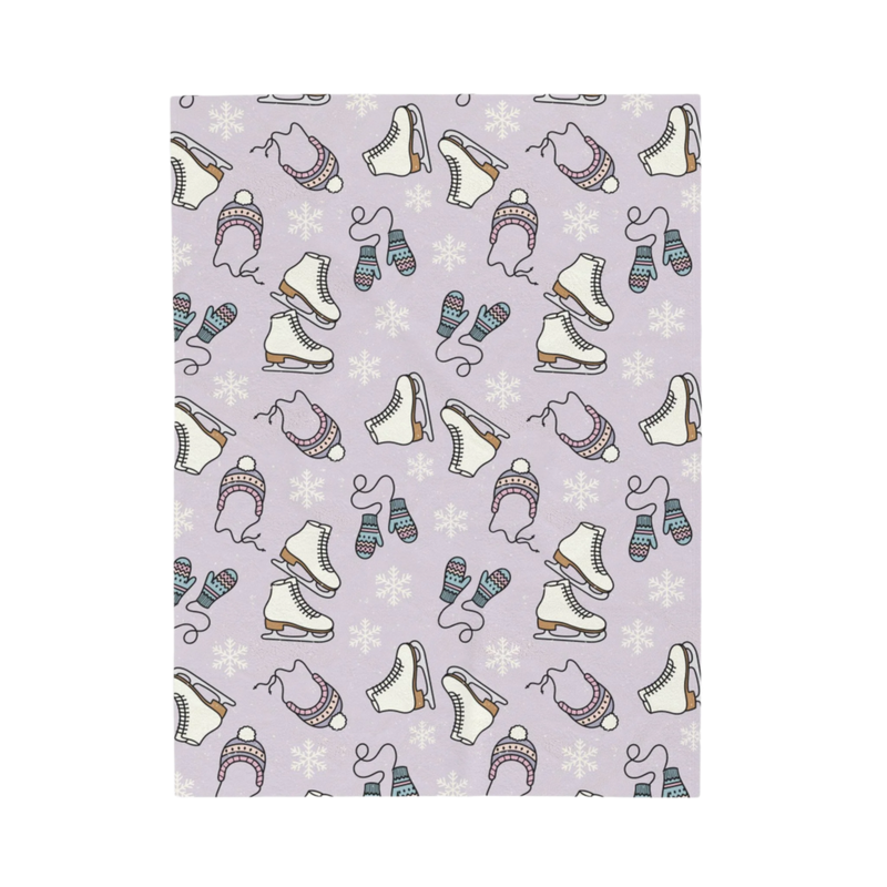Winter Skate Dream Velveteen Blanket
