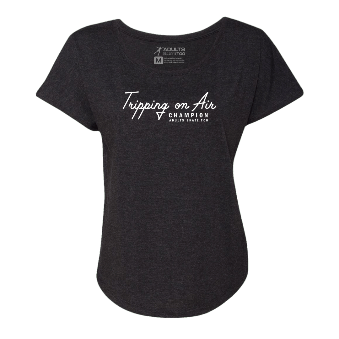 Tripping On Air Dolman Tee - Adults Skate Too LLC