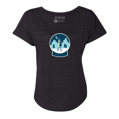 Snow Globe Skater Dolman Tee - Adults Skate Too LLC