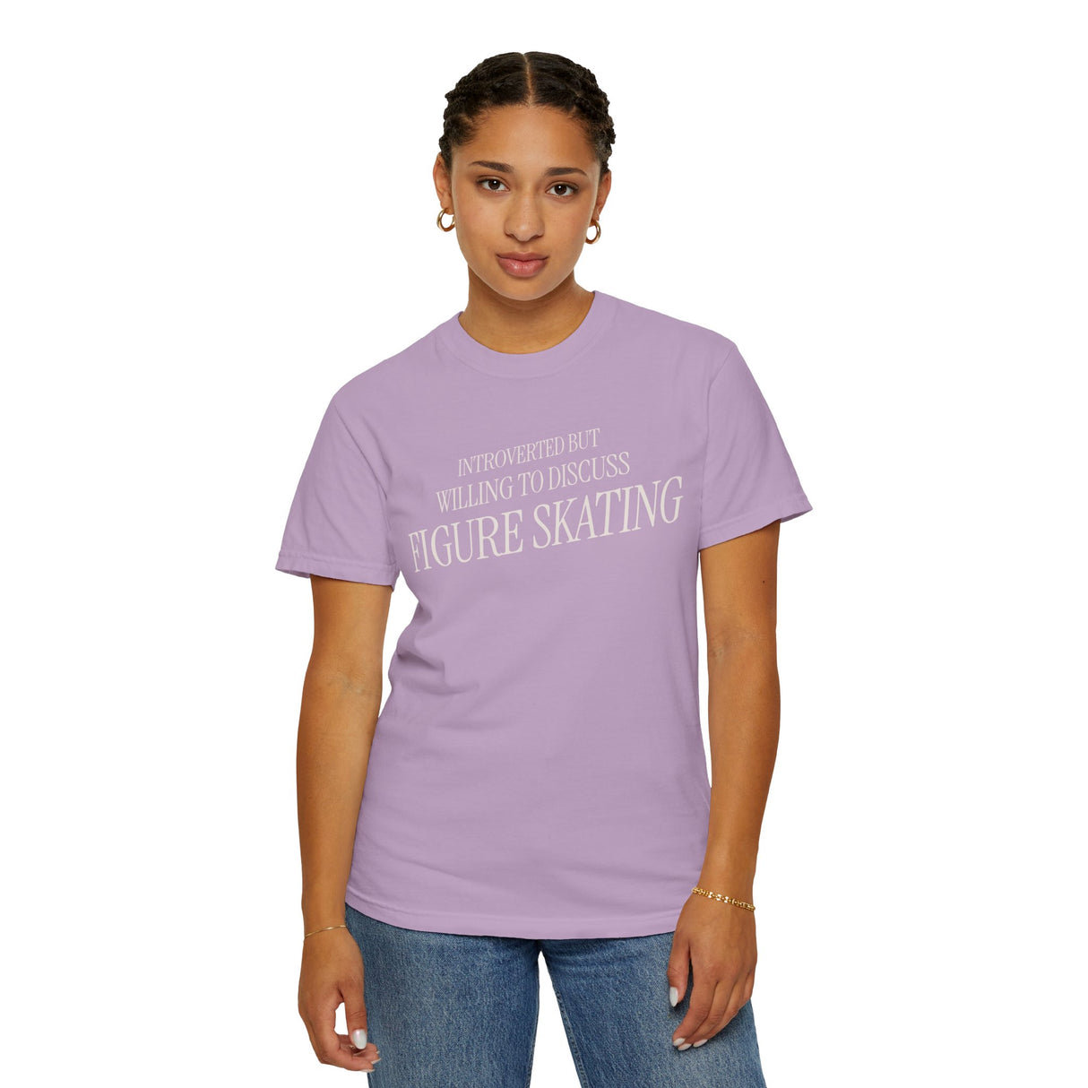 Introverted but Willing to Discuss Figure Skating T-Shirt - Adults Skate Too LLC
