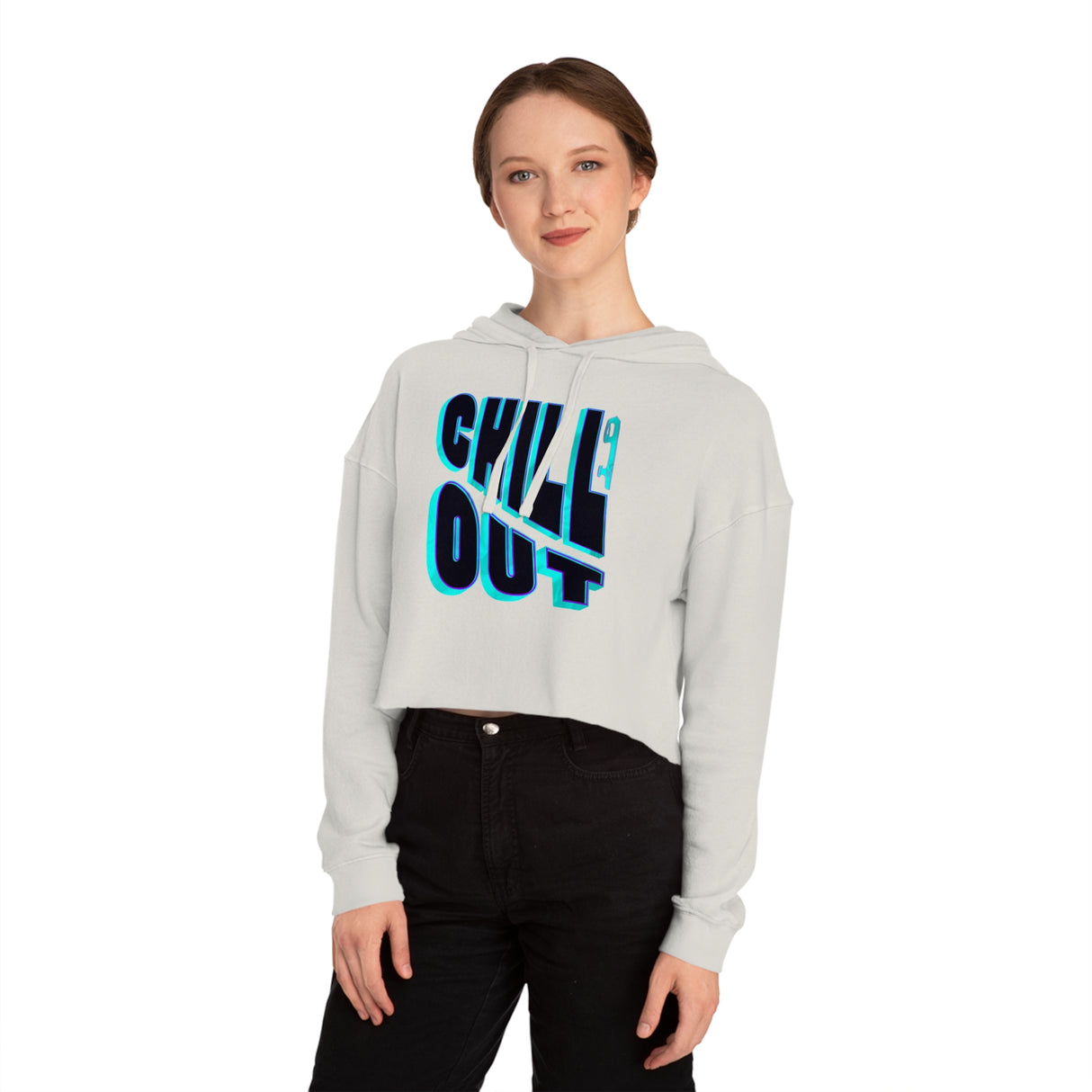 Chill Out Women’s Cropped Hooded Sweatshirt