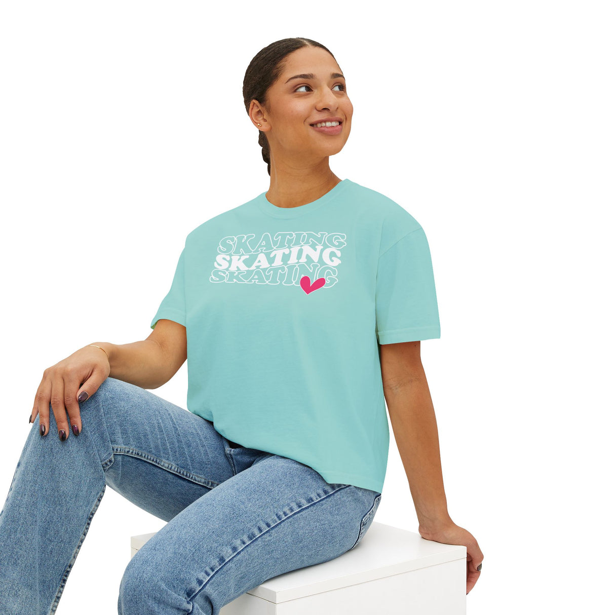 Skating Vibes Women's Boxy Tee - Adults Skate Too LLC