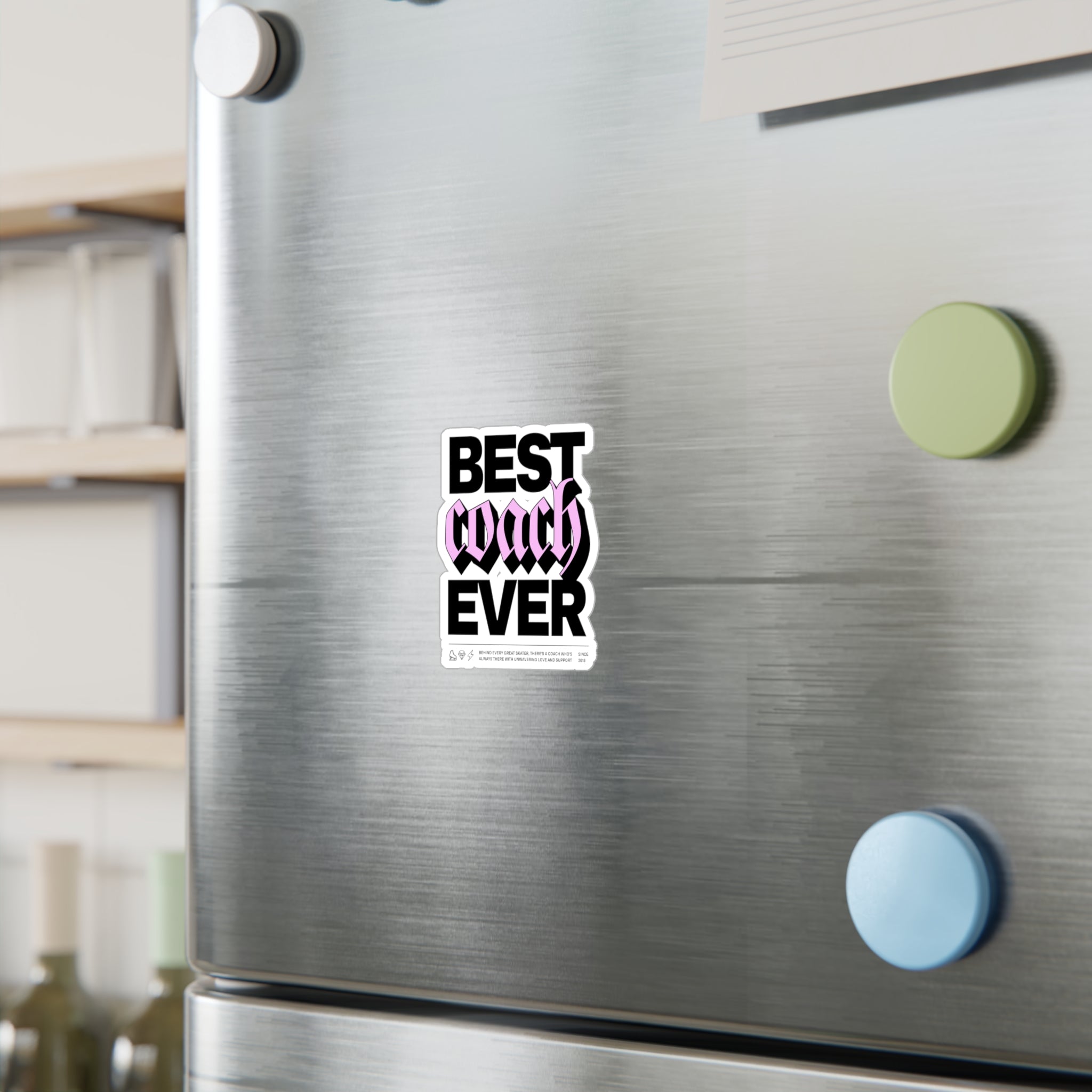 Best Coach Ever Vinyl Stickers