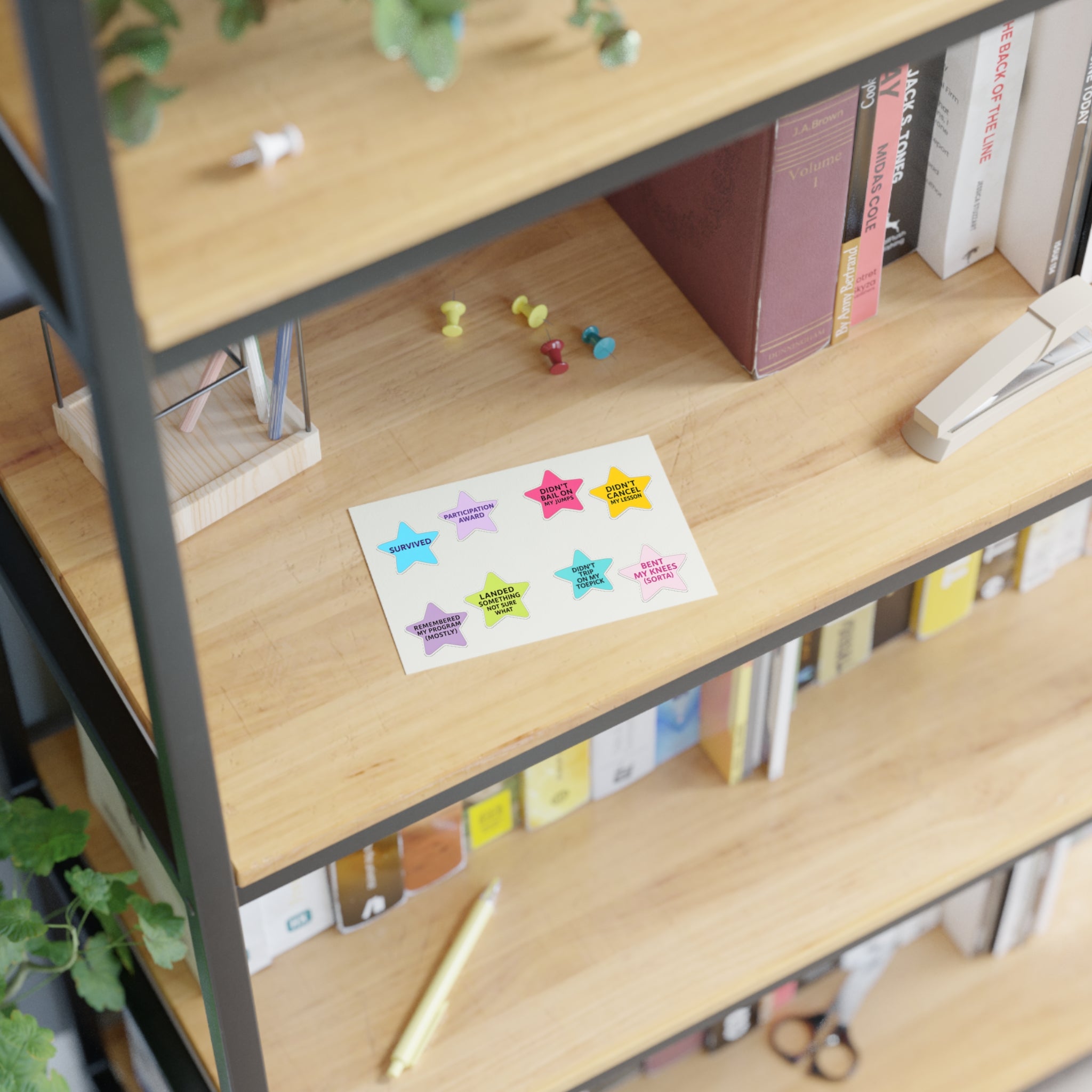Skater Achievement Stars Vinyl Sticker Sheet