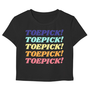 Toepick! Women's Baby Tee - Adults Skate Too LLC