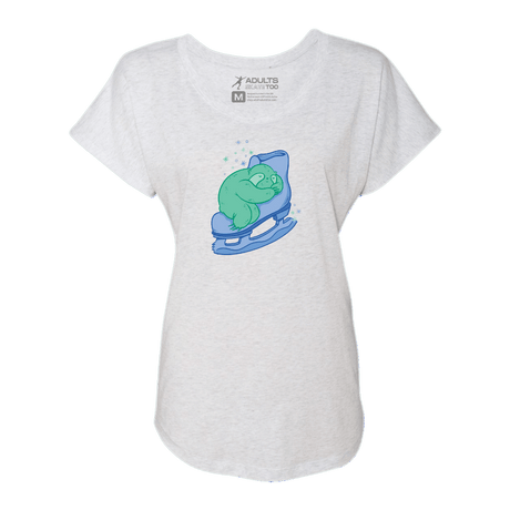 Skating Sloth Dolman Tee - Adults Skate Too LLC