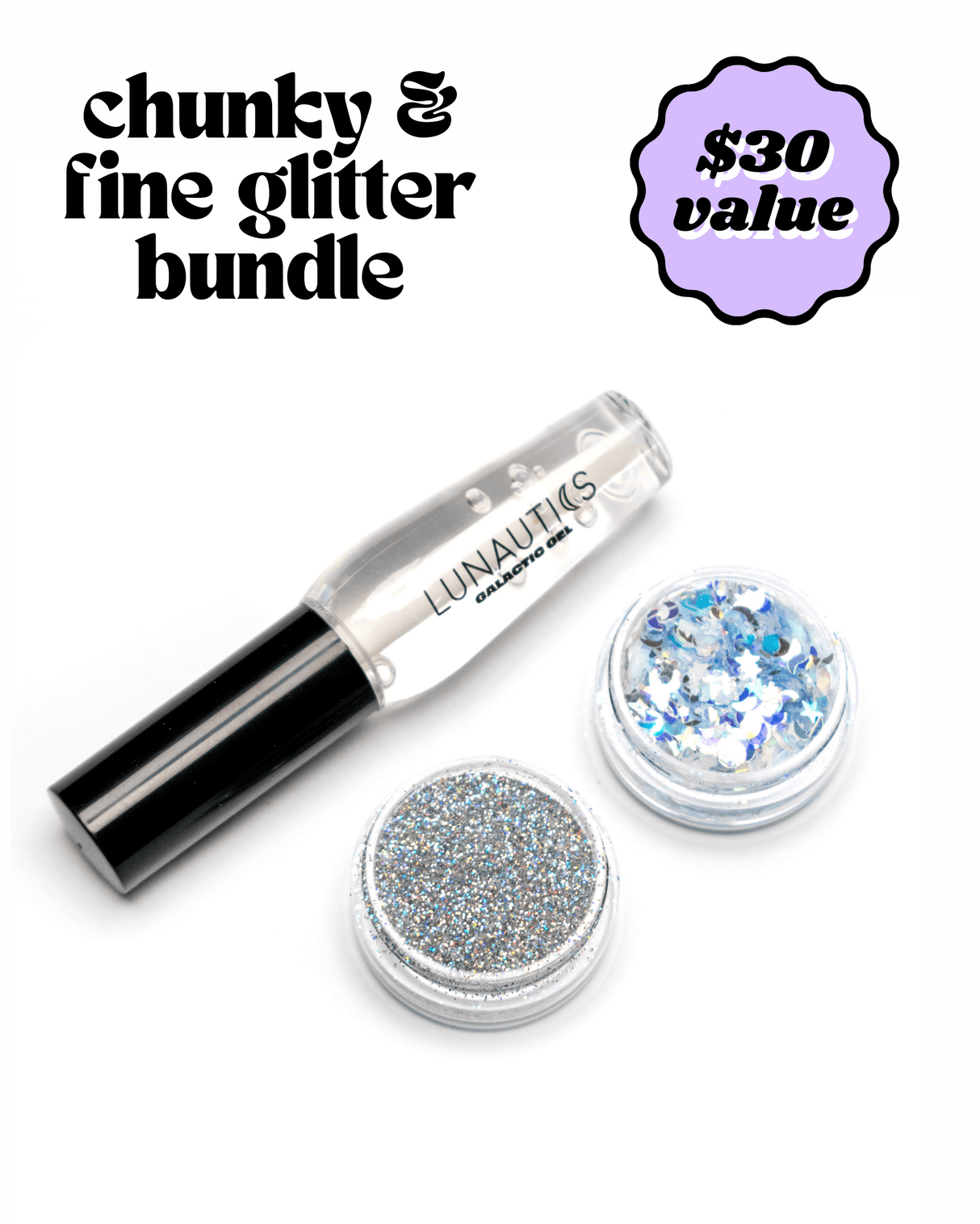 Lunautics Glitter Bundle - Zenon + Silver Fine