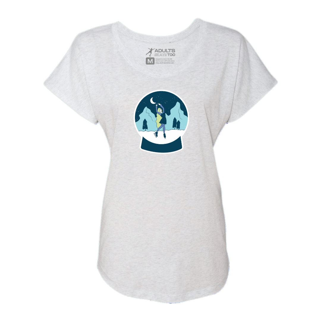 Snow Globe Skater Dolman Tee - Adults Skate Too LLC