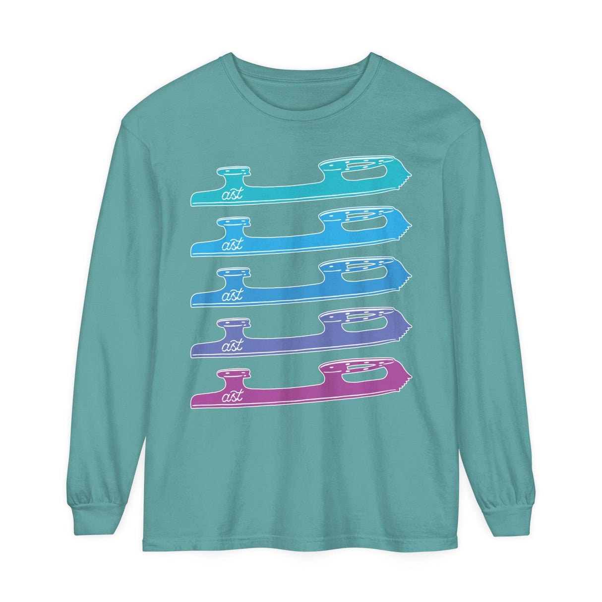 Blade Gradient Unisex Long Sleeve T-Shirt - Adults Skate Too LLC