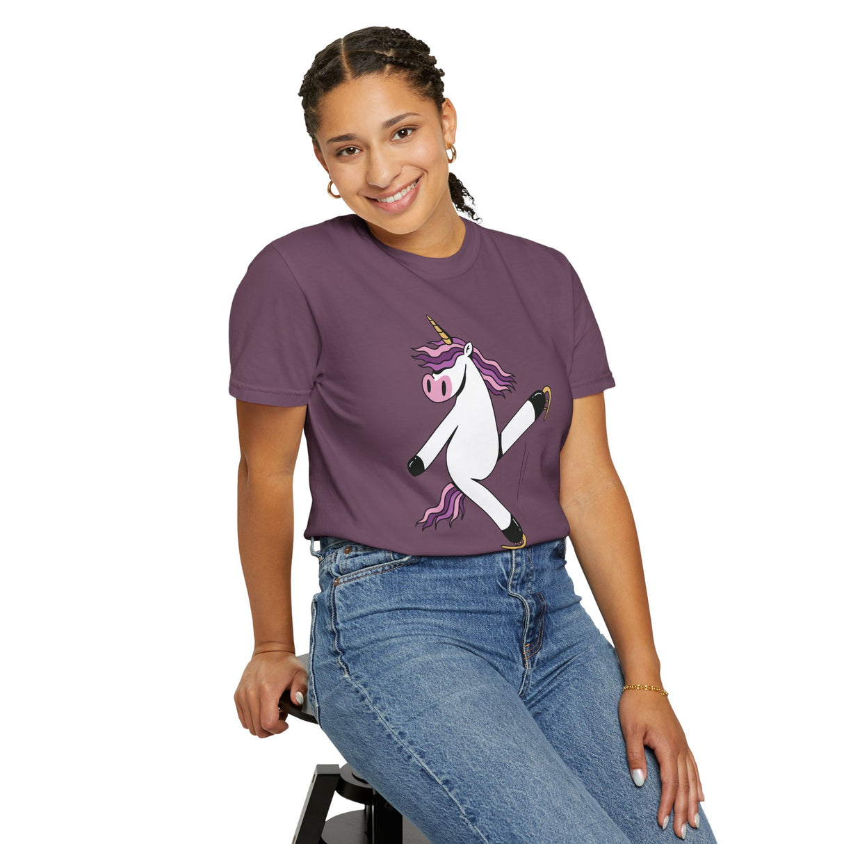 Skating Unicorn Unisex T-Shirt - Adults Skate Too LLC