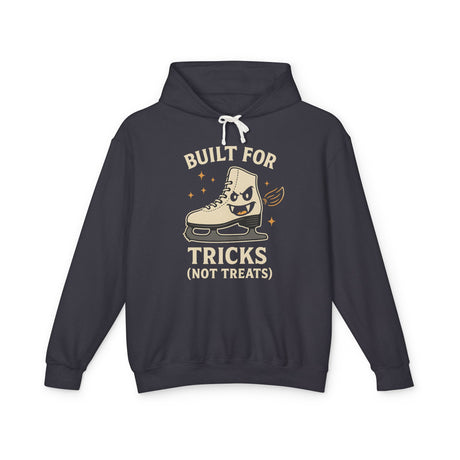 Black hoodie with a graphic of a boot and text on a white background