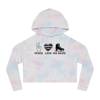 Peace Love Skate Cropped Hooded Sweatshirt - Adults Skate Too LLC