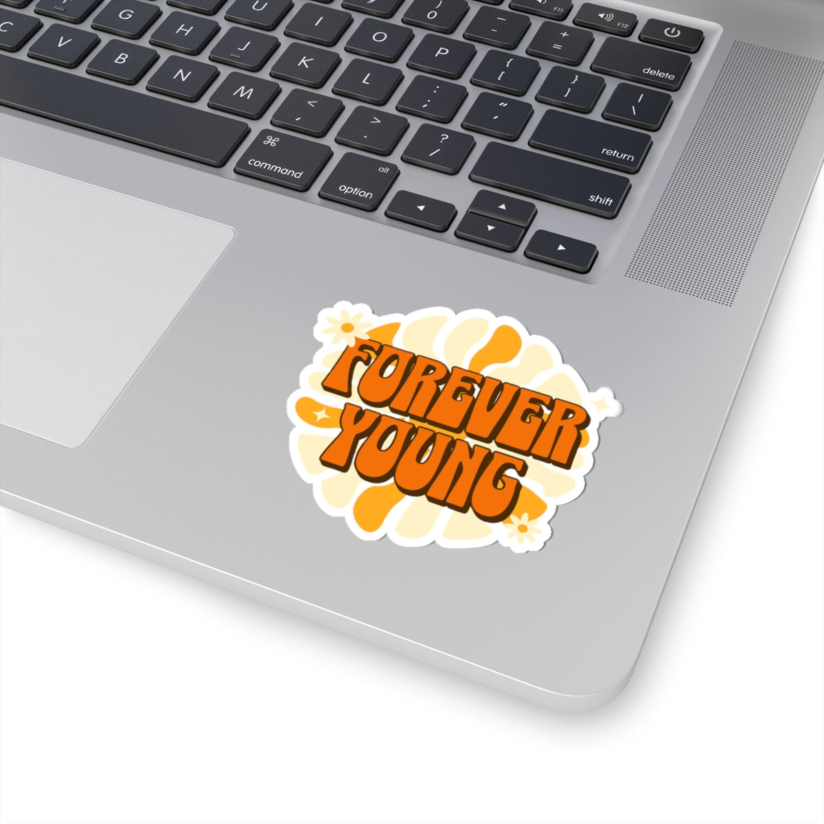 Forever Young – Retro Vinyl Sticker - Adults Skate Too LLC