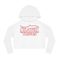 Skater Things Cropped Hooded Sweatshirt - Adults Skate Too LLC