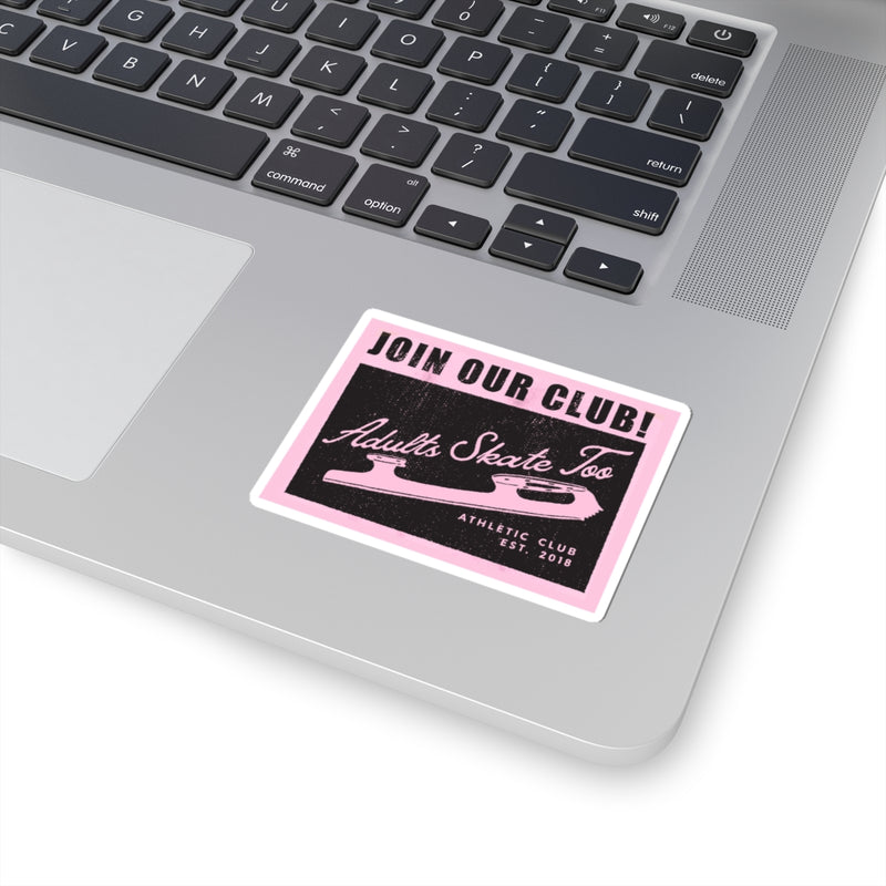 Athletic Club Vinyl Stickers - Adults Skate Too LLC