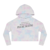 Introverted But Willing To Discuss Skating Cropped Hoodie - Adults Skate Too LLC