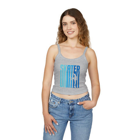 Ombre Skater Vibes Spaghetti Strap Tank Top - Adults Skate Too LLC