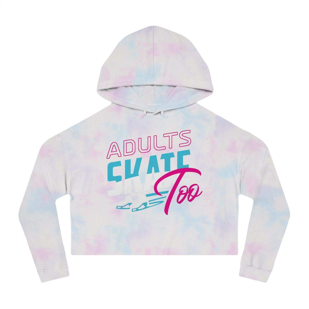 Retro Women’s Cropped Hooded Sweatshirt - Adults Skate Too LLC