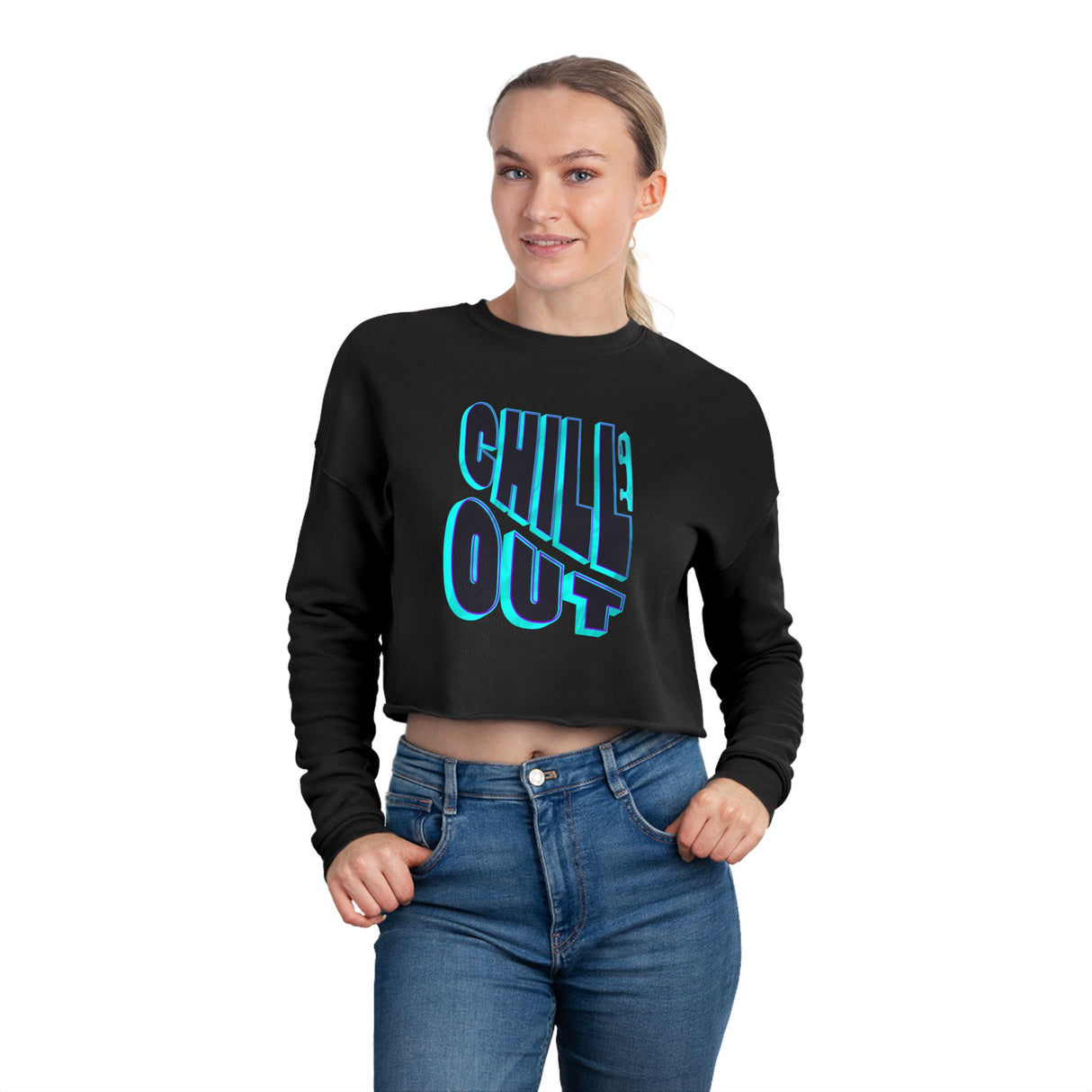 Chill Out Cropped Women's Sweatshirt