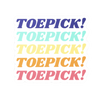 ToePick! Vinyl Stickers - Adults Skate Too LLC