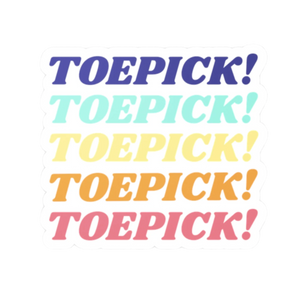 ToePick Vinyl Stickers - Adults Skate Too LLC