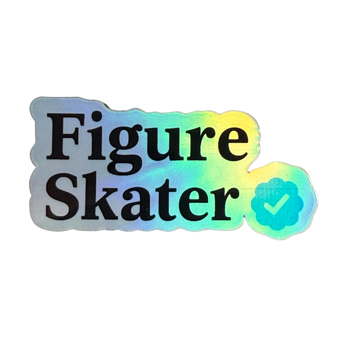 Verified Figure Skater Holo Stickers