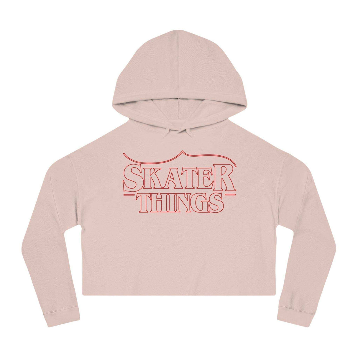 Skater Things Women’s Cropped Hooded Sweatshirt - Adults Skate Too LLC