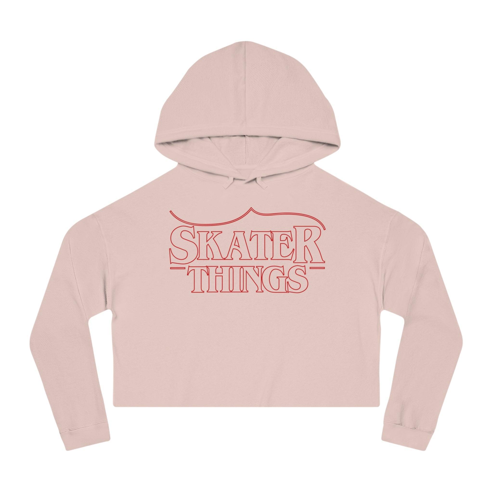 Skater Things Women’s Cropped Hooded Sweatshirt