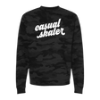 Casual Skater Camo Sweatshirt - Adults Skate Too LLC