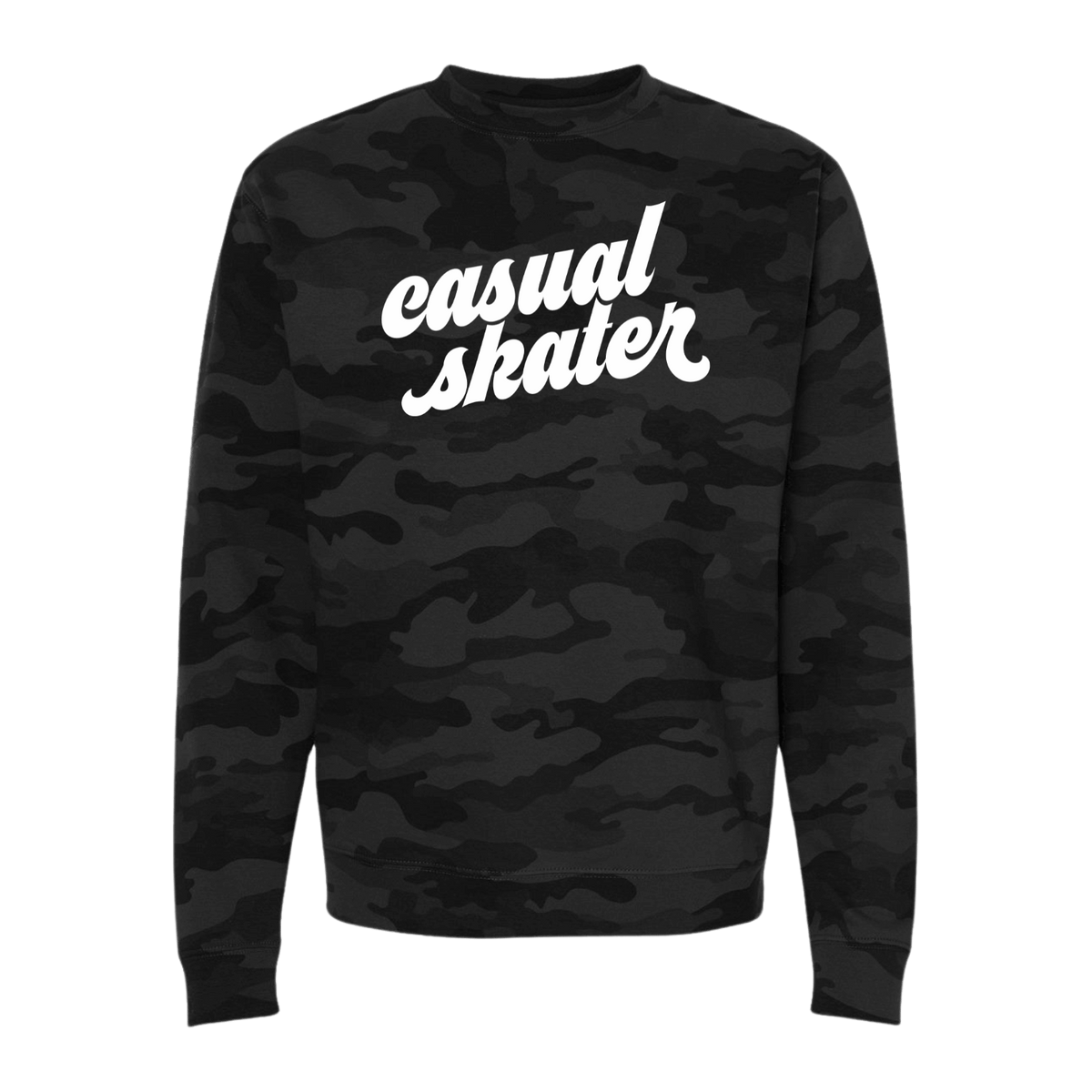 Casual Skater Camo Sweatshirt