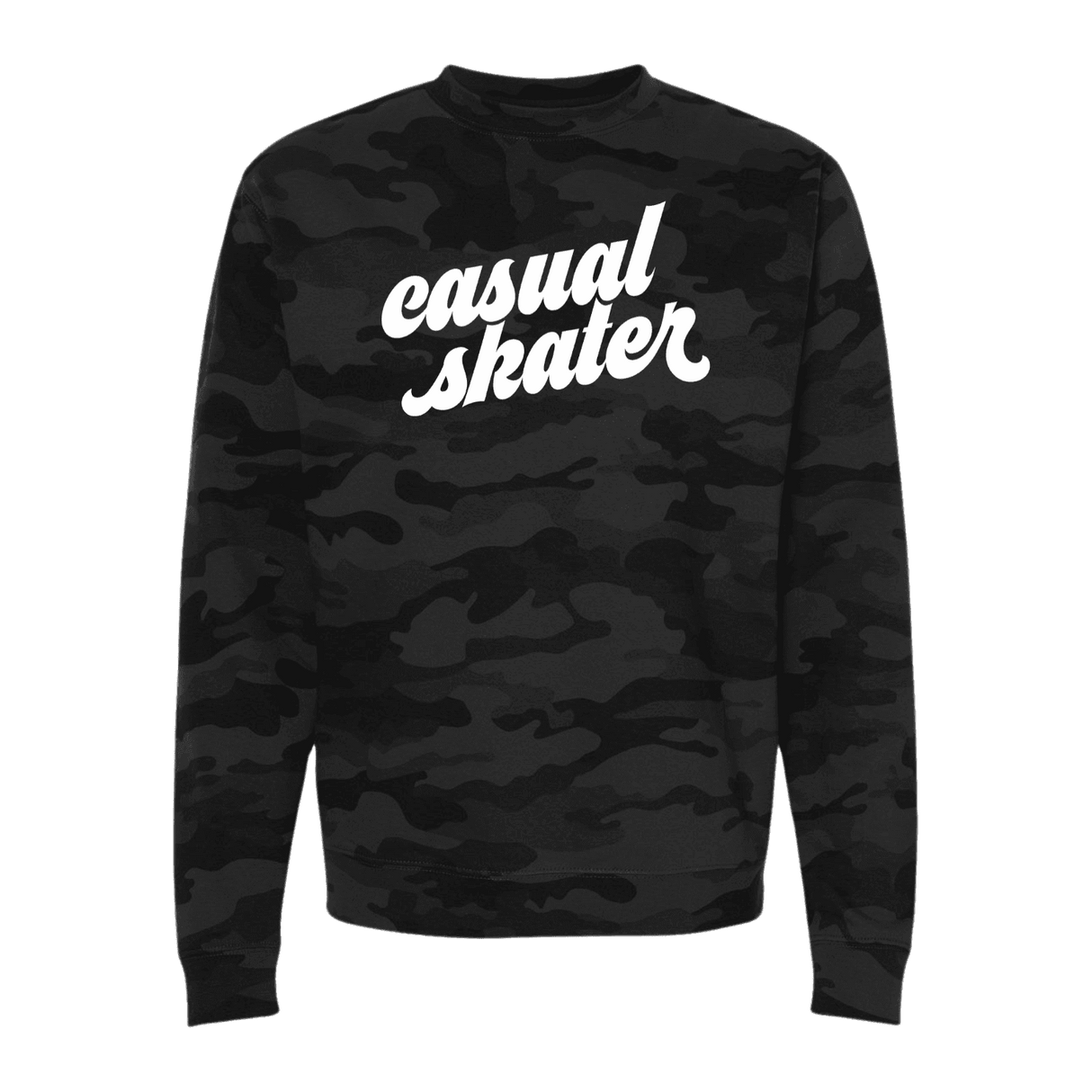 Casual Skater Camo Sweatshirt - Adults Skate Too LLC