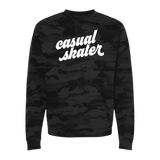 Casual Skater Camo Sweatshirt - Adults Skate Too LLC